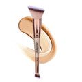 Daubigny Makeup Brushes Dual-ended Angled Foundation Brush Concealer Brush Perfect for Any Look Premium Luxe Hair Rounded Taperd Flawless Brush