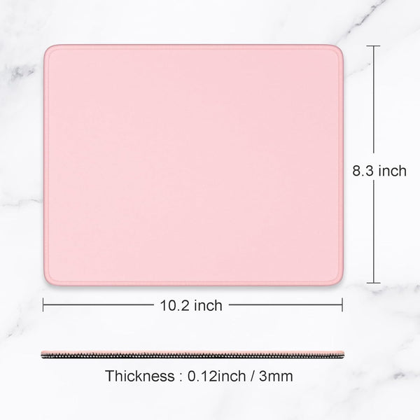 Hsurbtra Mouse Pad, Premium-Textured Square Mousepad 10.2 X 8.3 Inch, Stitched Edge Anti-Slip Waterproof Rubber Pretty Cute Computer Mat for