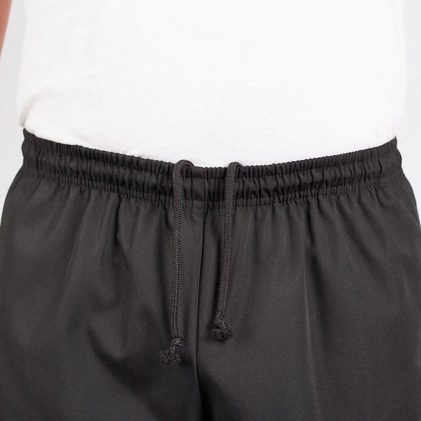 KNG Black Baggy Cargo Chef Pants for Men and Women – Drawstring Waist Large Black