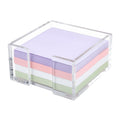 Acrylic Sticky Note Holder, 3 x 3 Crystal Clear Acrylic Notepad Holder Sticky Note Dispenser for Dorm Room and Office Desk Organizer 3x3"