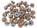 ALIMITOPIA 40pcs Screw-on Furniture Felt Pad Chair Glide Slider Hardwood Floor Protector for Wooden Leg Feet of Chair Table Furniture(Φ28mm or