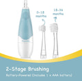 Papablic Baby Sonic Electric Toothbrush for Aged 0-3 Toddler, Blue