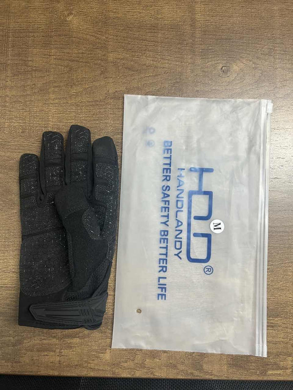 HANDLANDY Mens Work Gloves Touch screen, Utility Mechanic Gloves, Flexible Breathable Fit- Padded Knuckles & Palm X-Large Black