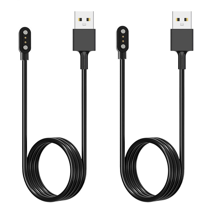 [2-Pack] 3.3FT Smart Watch Charger Magnetic USB Charging Cable for Letsfit Willful YAMAY SW023 ID205L SW021 ID205U ID205
