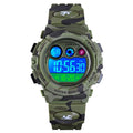 cofuo Kids Digital Sport Watch for Boys Girls, Kid Waterproof Electronic Multi Function Casual Outdoor Watches, 7 Colorful LED Luminous Alarm