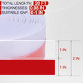 MYFAMIREA Door Weather Stripping 2IN (W) x 20FT (L) Door Draft Stopper Seal Tape Silicone Seal Strip Self Adhesive Shower Sweep Insulation Tape