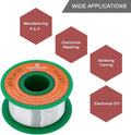 Ultra-Thin Solder Wire 0.01In 0.3Mm Rosin Core Flux 2.5, Lead Free Solder Wire Sn99 Ag0.3 Cu0.7 Flow 50G Electronics Soldering Electric Solder