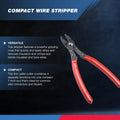 NEIKO 02037A Compact Wire Stripper | 4-in-1 Multi Purpose Electricians Pliers | Wire Crimper, Cutter and Gripper | 12-20 AWG Wire Service Tool |