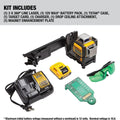 DEWALT Laser Level 360 Self Leveling, 3 Way Green Laser Leveler Tool 12V MAX with 2.0Ah Battery, Charger and Durable Carrying Case, 100 Ft, Tripod