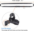 Buckle Straps with Clips, Adjustable Nylon Straps with Buckle, Packing Strap, Black 4 Pack (6’x1) Black 6’x1"