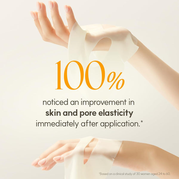 THE FACE SHOP Vita-Toning Vegan Collagen Face Mask, Korean Glass Skin Essential, Hydrogel Mask for Moisturizing & Skin Elasticity, Improves Uneven