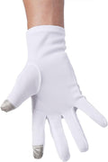 JISEN Men Police Formal Tuxedo Honor Guard Parade Nylon Cotton Gloves 26cm One Size Touchscreen