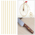 8 PC Brass Round Stock Lathe Bar Stock Kit Stock Solid Bras s Rod 1/8 Inch in Diameter 12 Inch in Length 3.18 mm C27400