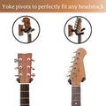 Onmiwod Guitar Wall Mount, Black Walnut Wood Guitar Hanger, U-Shaped Guitar Wall Hanger Mount, Guitar Holder Hook Stand Wall for Acoustic,