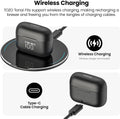 TOZO T21 Wireless Earbuds Bluetooth 5.3 in Ear Headphones Dual Mic Call Noise Cancelling IPX8 Waterproof 44H Playback Stereo Sound with LED