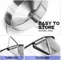 Super Large Stainless Steel Large Funnel with Detachable Strainer/Filter for Cooking Oil and Transmission Liquid and Powder, Food Grade Metal