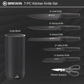 Brewin Knife Set, Kitchen Knife Set, Knives Set for Kitchen, Universal Knife Block, Utility Knife Block Set, New Home Essentials, Apartment