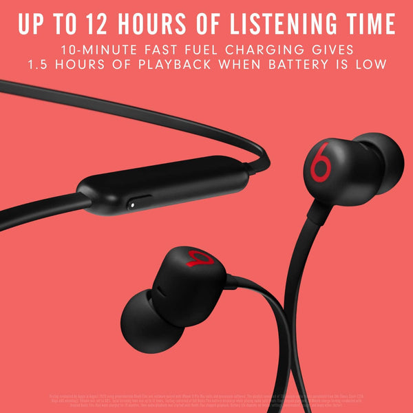 Beats Flex Wireless Earbuds - Apple W1 Headphone Chip, Magnetic Earphones, Class 1 Bluetooth, 12 Hours of Listening Time, Built-in Microphone -