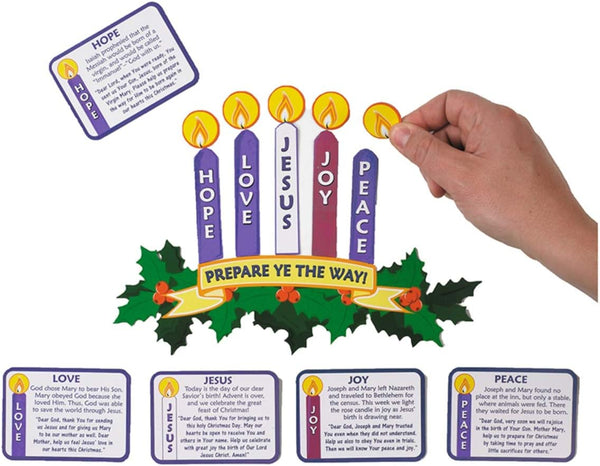 Autom Magnetic Advent Wreath and Candles for Christmas Decoration for Refrigerator