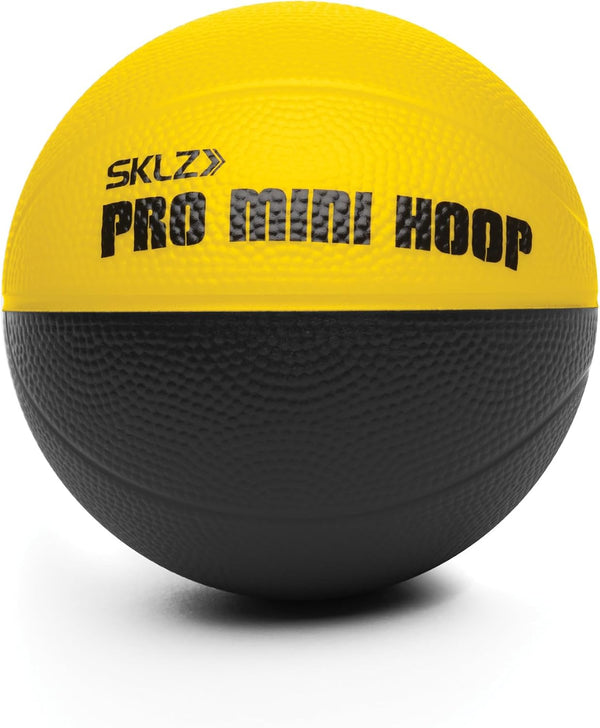 SKLZ Pro Mini Indoor Basketball Hoop with Ball, Over the Door, Shatter-Proof Backboard, Spring-Action Break-Away Steel Rim, Great for Home, Dorm