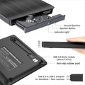ROOFULL External CD DVD Drive for Laptop, USB 3.0 Type-C Portable CD/DVD Player Burner Reader Writer Adapter for Windows 11/10 Computer Mac