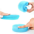 TDHDIKE Silicone Body Scrubber Loofah - Set of 3 Soft Exfoliating Body Bath Shower Scrubber Loofah Brush for Sensitive Kids Women Men All Kinds of