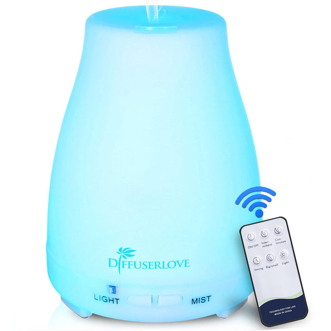 Diffuserlove Essential Oil Diffusers 200ML Remote Control Ultrasonic Mist Humidi