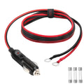 CUZEC Heavy-Duty 14AWG 20A Male Plug Cigarette Lighter Adapter Power Supply Cord with 4Ft / 1.2M 14 AWG Cable Wire for Car Inverter Air Pump