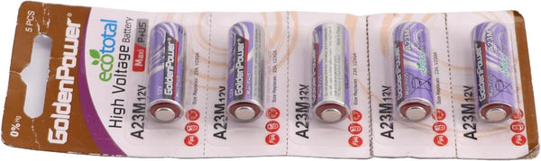 Kitstar A23M 12V Alkaline Battery Maxi Plus Incredibly Safe Version Ecototal,5 Count (Pack of 1)