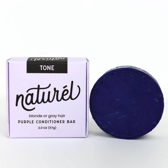 Naturel Purple Toning Conditioner Bar, Blonde or Grey Hair Toning Conditioner Ba