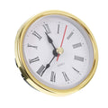 Classic Clock Craft Quartz Movement 2-1/2 (65mm) Round Clocks Head Insert Roman Number