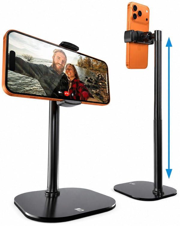 COOPER ChatStand, Adjustable Cell Phone Stand for Desk, Phone Stand for Recording, iPhone Holder for Filming, Small iPhone Tripod, Soporte para