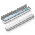 Aluminum Toothbrush Travel Case, Portable Travel Toothbrush Holder, Durable Manual Toothbrush Box Container for Traveling, Bathroom, Camping,