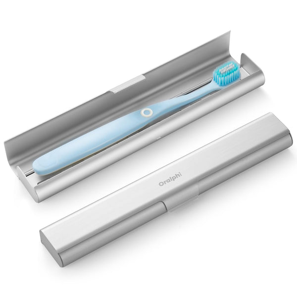 Aluminum Toothbrush Travel Case, Portable Travel Toothbrush Holder, Durable Manual Toothbrush Box Container for Traveling, Bathroom, Camping,