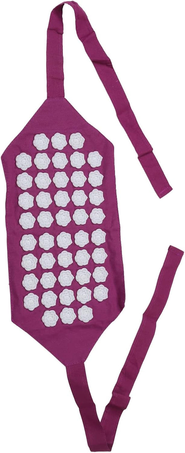 Yosoo Acupressure Massage Belt for Back Neck, Stress Relief Cotton Fabric Flower Shape Mat for Home Use Relief Belt, Relaxing Stress Relief Cotton