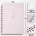 Undated Weekly and Monthly Planner Spiral Bound- Weekly Goals Notebook, To Do List, Habit Tracker Journal, Academic, Aesthetic, Stylish School or