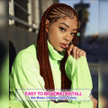 8 Pack Ombre Braiding Hair Pre Stretched - 16" 55G/Pack Premium Pre Stretched Braiding Hair Extensions, Professional Itch Free Hot Water Setting
