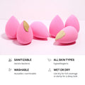 AOA Studio Collection makeup Sponge Set Latex Free and High-definition Set of 6 makeup Wonder blender For Powder Cream and Liquid, Super Soft