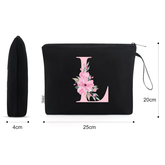 Vavabox A-Z Personalized Makeup Bag, Birthday Gifts for Women Mom, Gifts for Bes