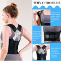 WEEOATAR Elastic Posture Trainer,Upper Back Brace,Posture Corrector with Magic Stickers Easy to Use,Adjustable Back Straightener Brace,Posture