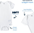 Gerber Baby Boys & Girls 8-Pack Short Sleeve Onesies Bodysuits 0-3 Months Solid White