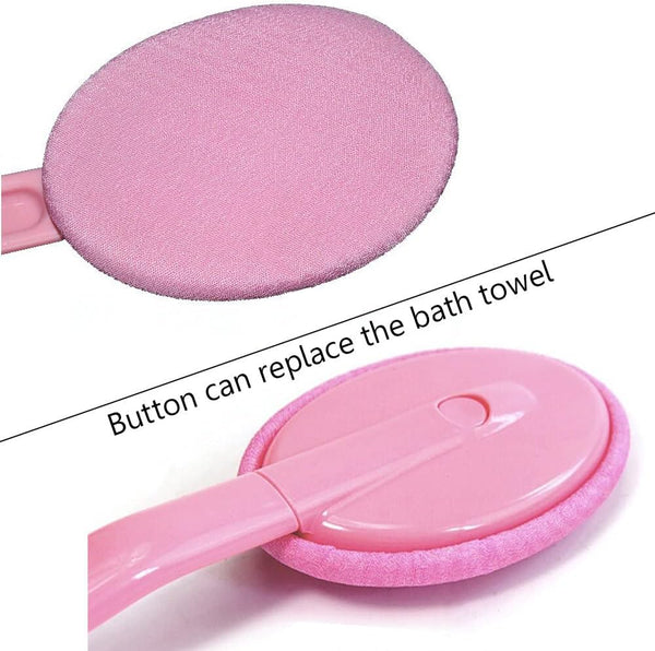 Eyxformula Easy Lotion Applicator for Back – Long Handle Cream Applicators Wand with 2 Pads, Tool to Apply Sunscreen, Self Tanner on Back, Body &