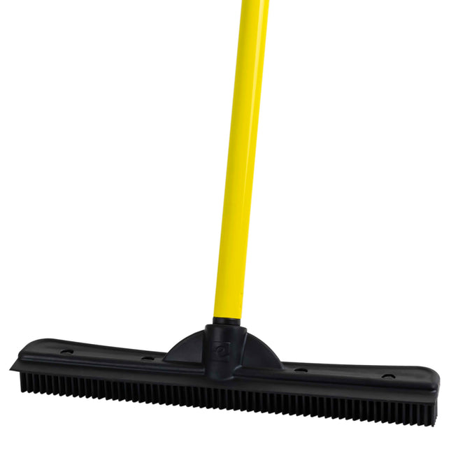 Furemover Original Pet Hair Rubber Broom with Squeegee, with 58" Telescopic Hand