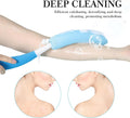 Long Handled Shower Brush, Non-Slip Long Handle Bath Brush, Back Body Brush Gentle Exfoliating and Lather Well Deep Cleansing Long-Lasting for Body