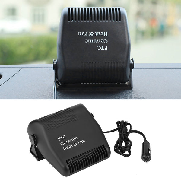 Car Heater Defroster,12V Cooling Fan Heater 2 in 1 Portable Fast Heating Low Noise Car Ceramic Heating Windshield Defroster Demister