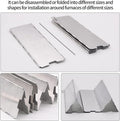 10 Plates Stove Windscreen, Aluminum Stove Windshield with Drawstring Bag | for Camping, Butane Stoves