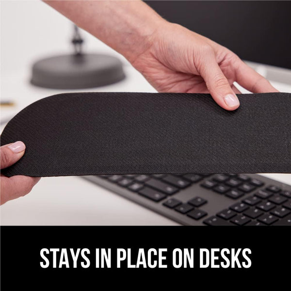 GORILLA GRIP Silky Gel Memory Foam Wrist Rest for Computer Keyboard, Mouse, Ergonomic Design for Typing Pain Relief, Desk Pads Support Hand and