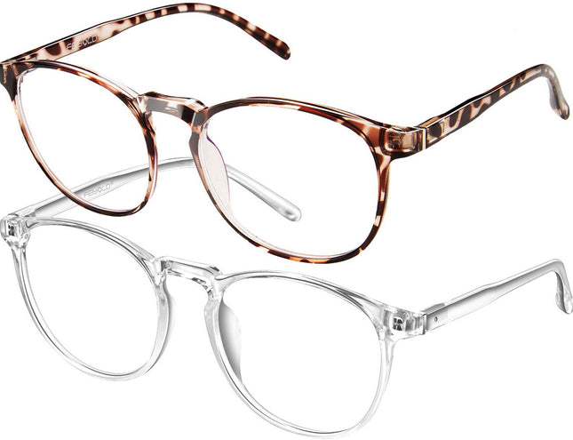 Blue Light Blocking Glasses Women/Men,Retro round anti Eyestrain Computer Gaming