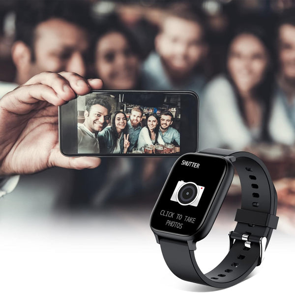 Smart Watch for Men Women Compatible with iPhone Samsung Android Phone 1.83 inch Full Touch Screen IP68 Waterproof Bluetooh Fitness Tracker Heart