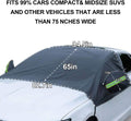 Windshield Snow Cover with Side Mirror Covers, Protects Windshield and Wipers from Weatherproof, Rain, Sun, Frost, Extra Large Size Fits for Most